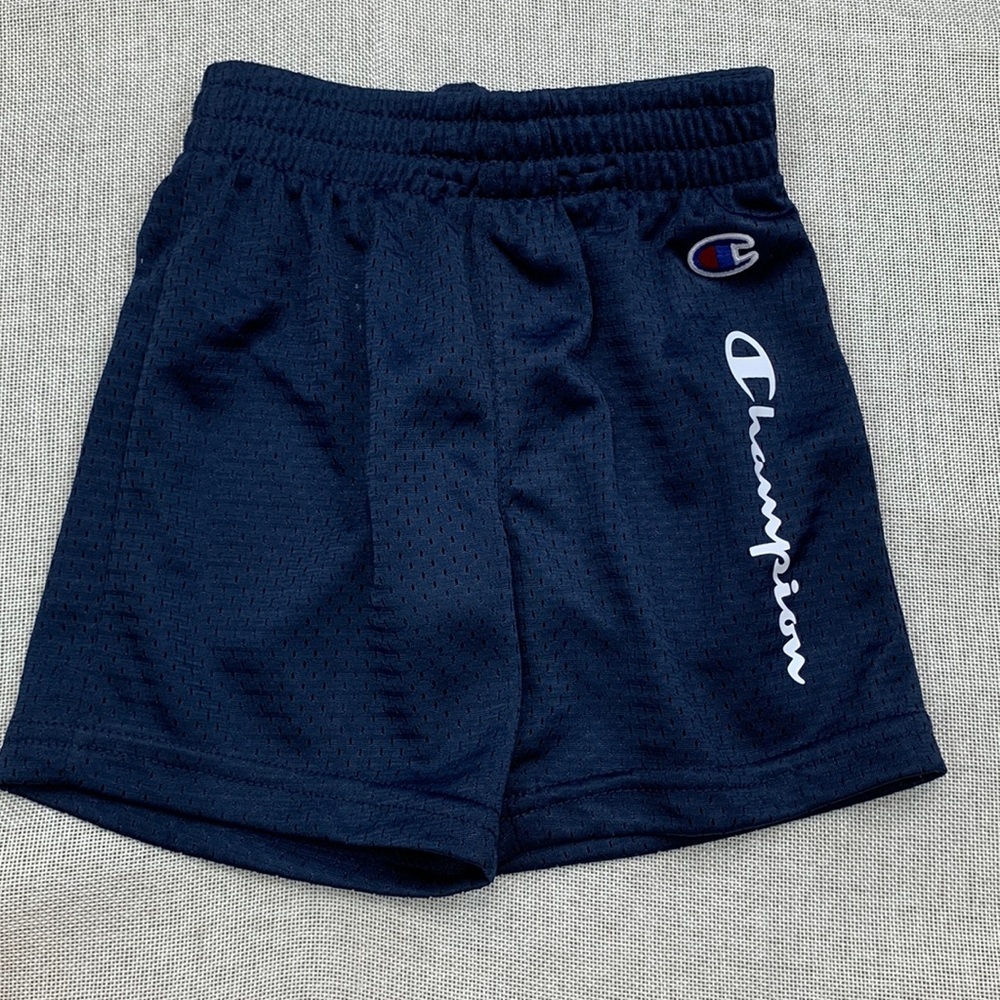 CHAMPION Toddler Boys Vertical Script Mesh Short Size 3T